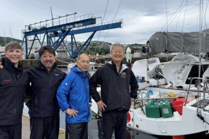 OBC参加メンバーで記念撮影（左からDavid氏、堤氏、筆者、北田氏）